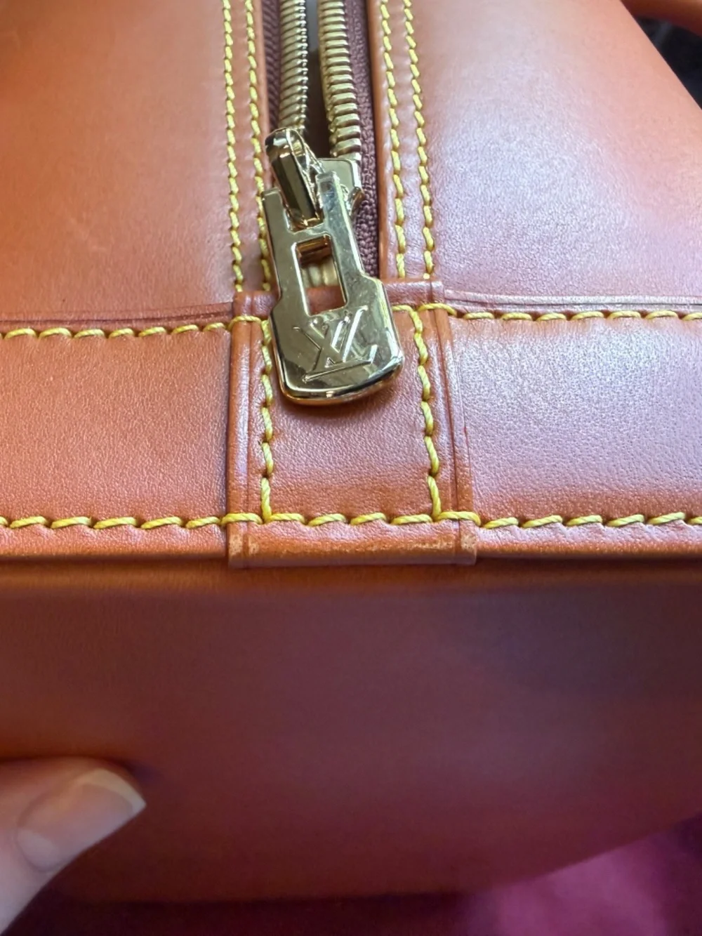 Louis Vuitton Alma PM in Caramel Nomade leather in mint condition